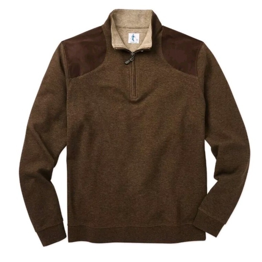 Sharp Lad XXL NWT Quarter-zip Pullover In Mocha $165